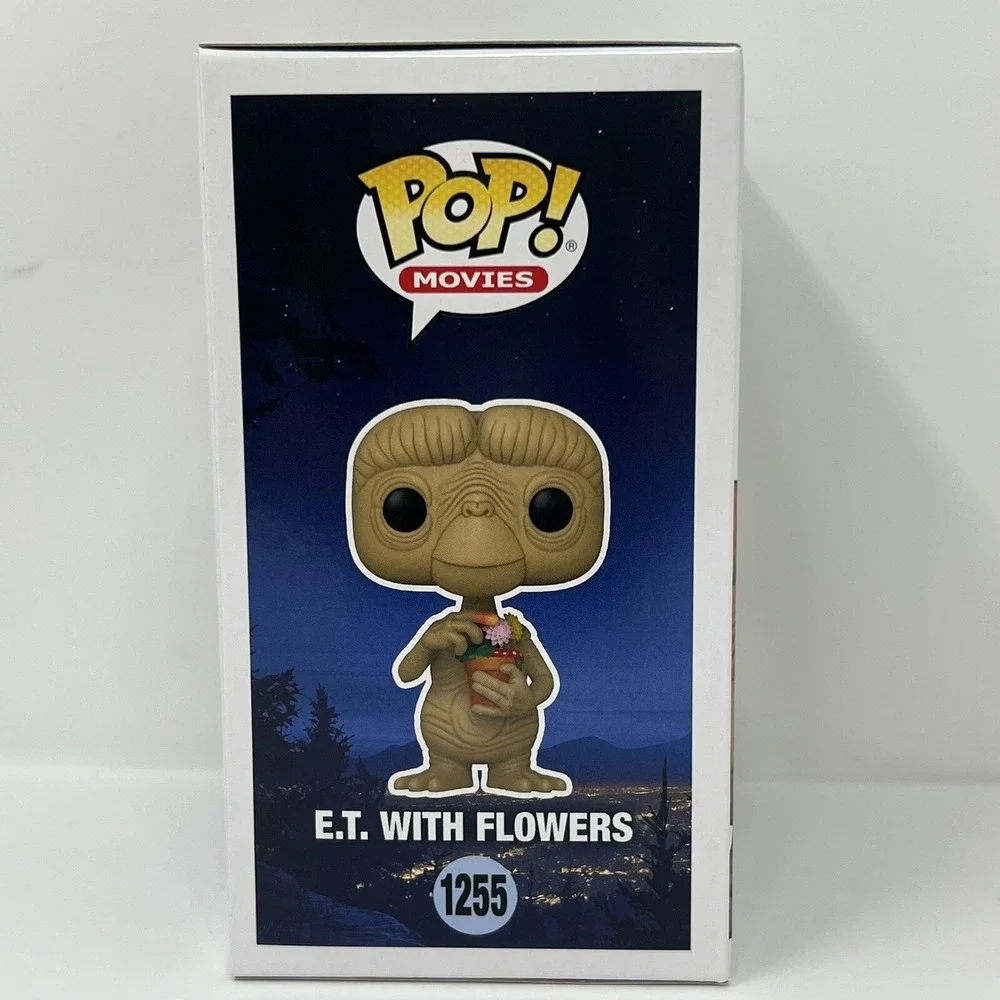 Funko Pop! Movies: E.T. And Elliot - E.T with flowers #1255 and Elliot #1256 NIB - Picture 6 of 16